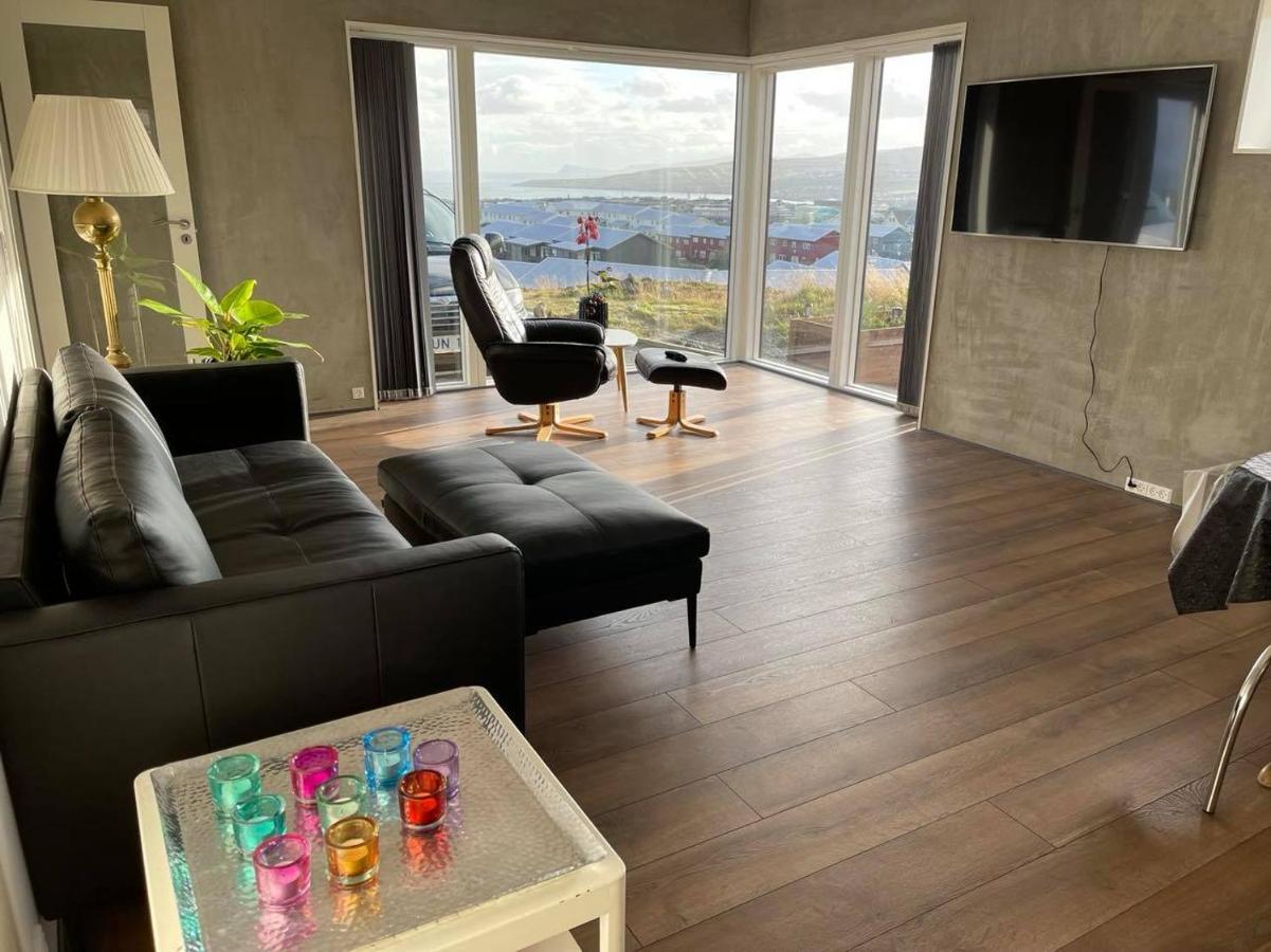 Modern Apartment With City & Oceanside View Tórshavn Exterior foto
